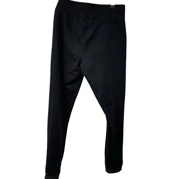 Fabletics Jogger Pants Womens Black Mesh Lined Drawstring Elastic Waist Sheer M - Picture 7 of 8